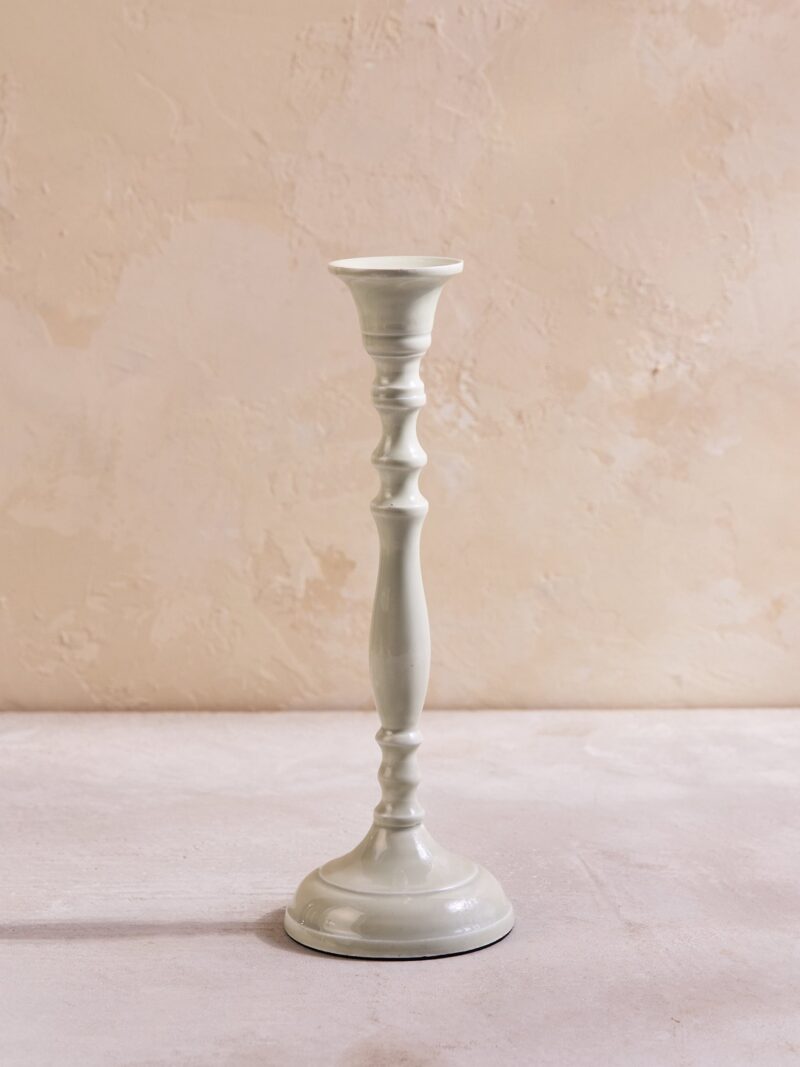 Nera Light Green Candle Holder, Medium